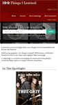 Mobile Screenshot of 100thingsilearned.com