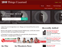 Tablet Screenshot of 100thingsilearned.com